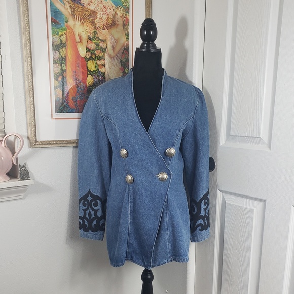 Saddle Ridge Vintage Collection Denim Jacket sz M - Picture 2 of 8